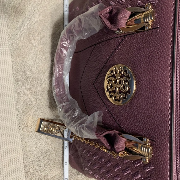 Fashion Designer Purse Mauve with Gold NWOT - Picture 9 of 9